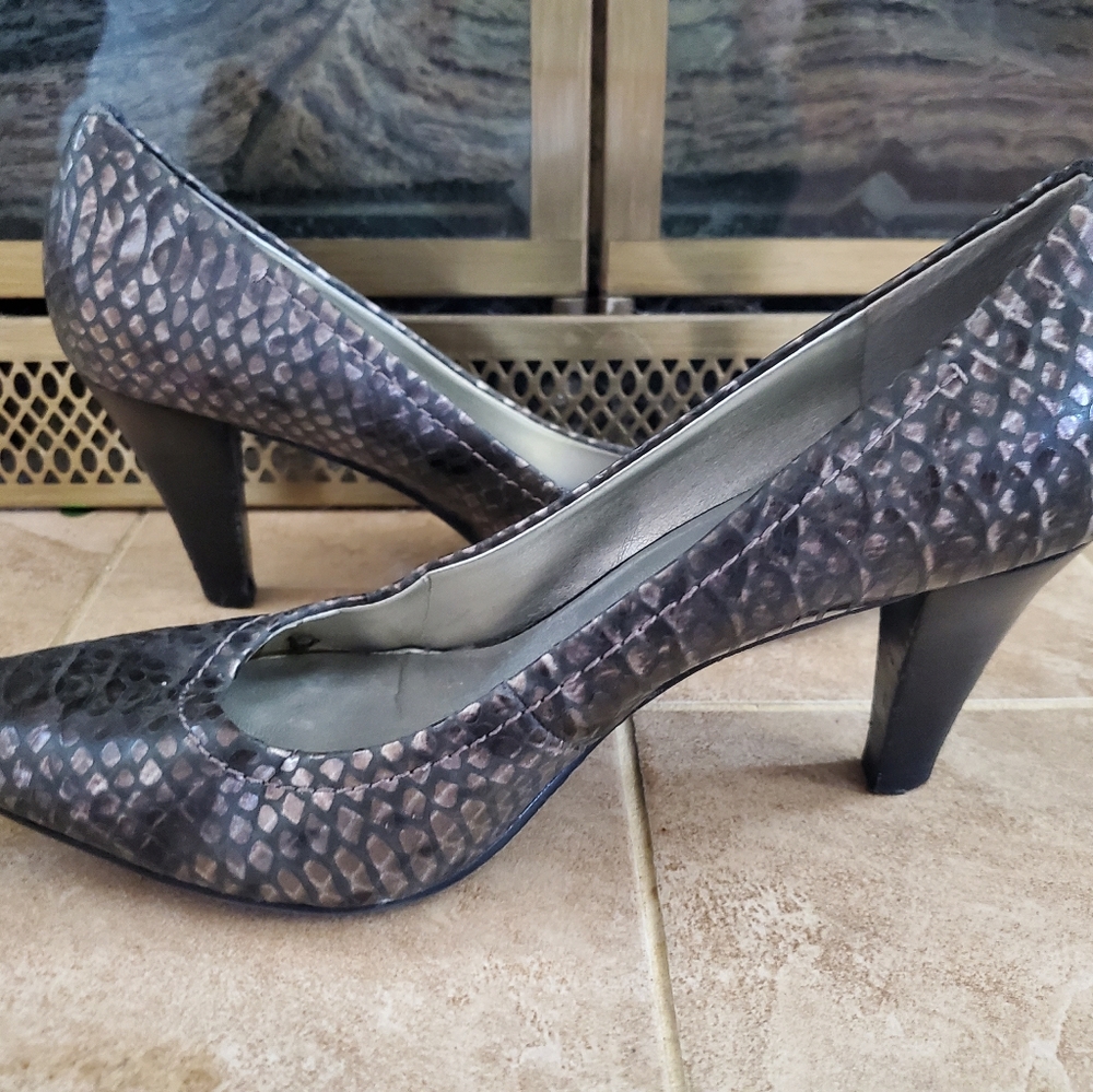 Anne Klein Snake Print Heels